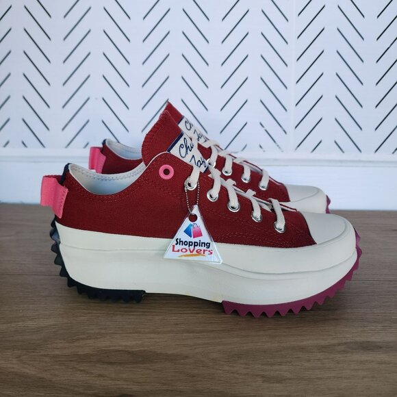 ❤️Converse Run Star Hike Platform Color Pop Sz 8 Men's Shoes Sneaker Red A14272C - Picture 1 of 9